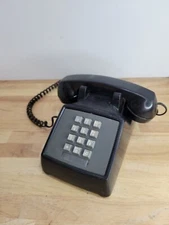 Vintage AT&T Bell System Western Telephone Push Button Phone Black Prop Decor