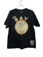 Mitchell & Ness Golden State Warriors x E-40 The Bay T-shirt Men Size XL Black
