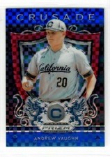 ANDREW VAUGHN 2019 Panini Prizm Draft Picks Baseball RED WHITE BLUE #61/99  #30