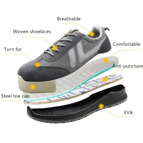 Mens Safety Work Shoes Steel Toe Outdoor Hiking Footwear 6KV Insulation Sneakers - Picture 7 of 21