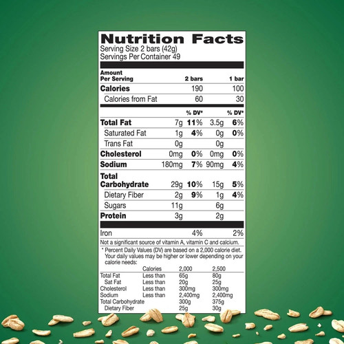 Nature Valley Oats 'n Honey Knusprige Müsliriegel mit Hafer und Honig 49 Ct FRISCH - Bild 2 von 8