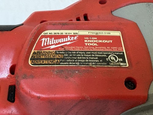 Milwaukee 2676-20 Force Logic 10-Ton KNOCKOUT TOOL - Picture 2 of 14