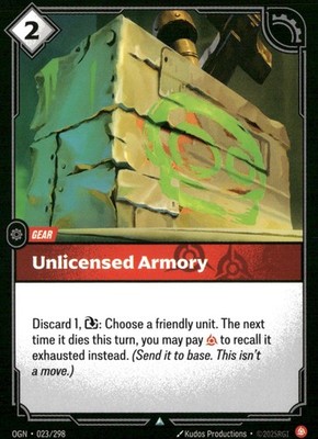 Unlicensed Armory 023/298 LP-NM Riftbound Origins