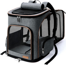Large Cat Backpack Expandable Pet Carrier Backpack, Dog Backpack Carrier for Sm