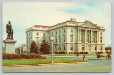 1950 Federal Building Street View Macon Georgia GA Postcard