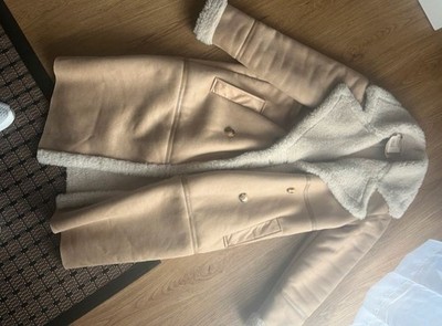 Mantel Amisu Gröse 34 Caramel Beige Top Zustand