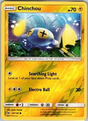 Chinchou 49/149 Sun & Moon Base Set Reverse Holo
