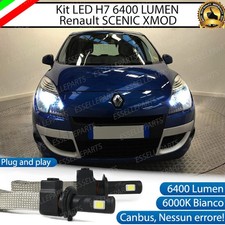 KIT LAMPADE ANABBAGLIANTI LED RENAULT SCENIC XMOD H7 6000K XENON BIANCO
