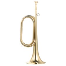 Lightweight Copper Bugle Trumpet Golden Finish for Easy Carry and Clear Sound