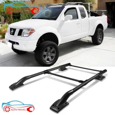 Fits 05-22 Nissan Frontier OE Style Black Roof Rack Cross Bar Luggage Kit