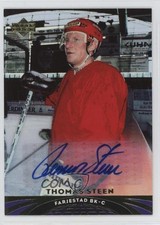 2004-05 Upper Deck All-World Edition Auto Thomas Steen #56 Auto k4s