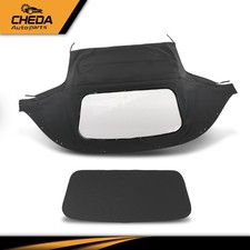 Fit For 1990-2005 Mazda Miata Black Convertible Soft Top With Plastic Window