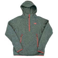 The North Face Gordon Lyons Women's XL Green 1/4 Zip Fleece Sweater