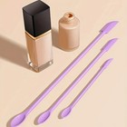 Silicone Mini Spatula Jar Scraper Scoop Tip Long Double Headed Cosmetic Spoon