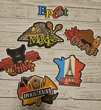 Disney's EPCOTS COUNTRIES 6 Piece Printed Scrapbook Embellishment Die Cuts