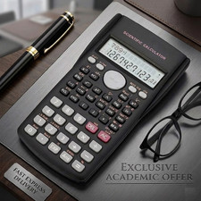 Image of SCIENTIFIC CALCULATOR ELECTRONIC OFFICE 12 DIGITS SCHOOL EXAMS GCSE WITH UK.
