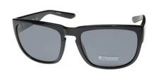NEW DRAGON RUNE SUNGLASSES 001 SQUARE UNISEX PLASTIC FULL-RIM 58-18-135 BLACK