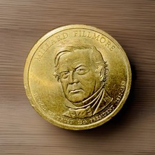 2010 D 13th PRESIDENT MILLARD FILLMORE DOLLAR GOLD COIN - 1850-1853