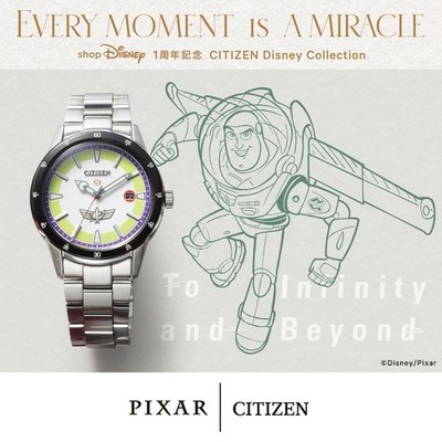 CITIZEN  in March 2026 tried on only Citizen Disney collaboration Buzz limited t