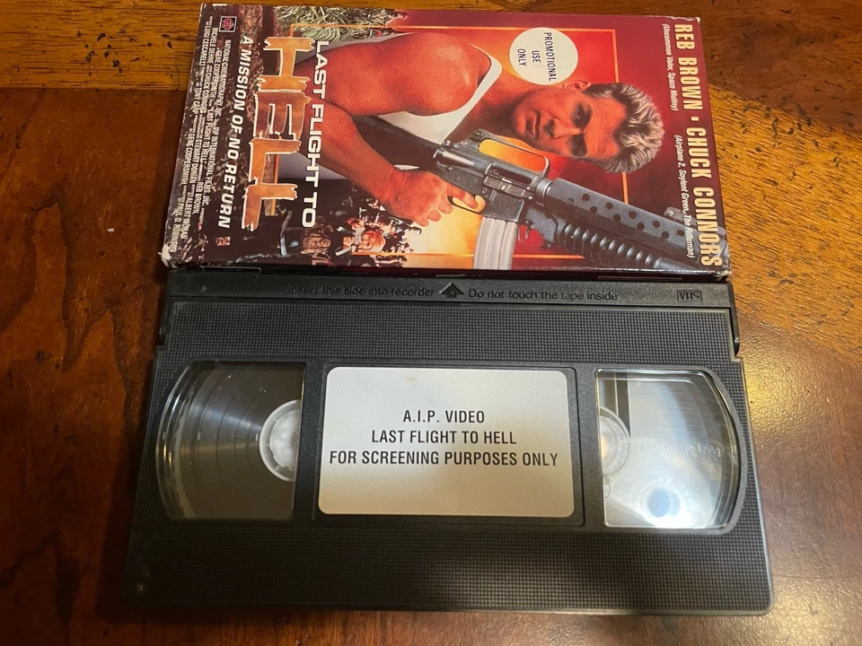 Last Flight To Hell (VHS; 1991) Reb Brown RARE OOP Screener Copy One Of A Kind - Image 3 of 3