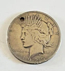 1925-P  Dollar 90% Silver $1 Coin has w/Necklace hole   CS#121