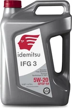 Idemitsu IFG3 High Efficiency Low Friction Synthetic Motor Oil 0W-20, 5 qt