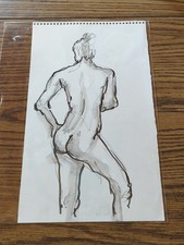 Original Artwork Drawing Sketch By Opie O'Brien Deco Eclectic One Of A Kind