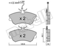 METELLI Bremsbeläge Satz Vorne Bremsklötze für RENAULT ESPACE III (JE0)
