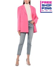 RRP€2000 VERSACE Crepe Blazer Jacket IT48 US12 UK16 XXL Pink Made in Italy