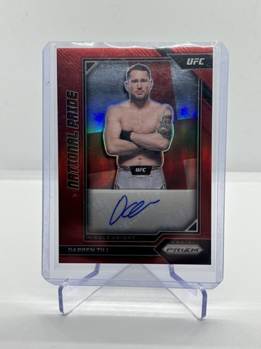 Darren Till - UFC Panini Chronicles Prizm 2023 National Pride Red Auto #NP-DTL