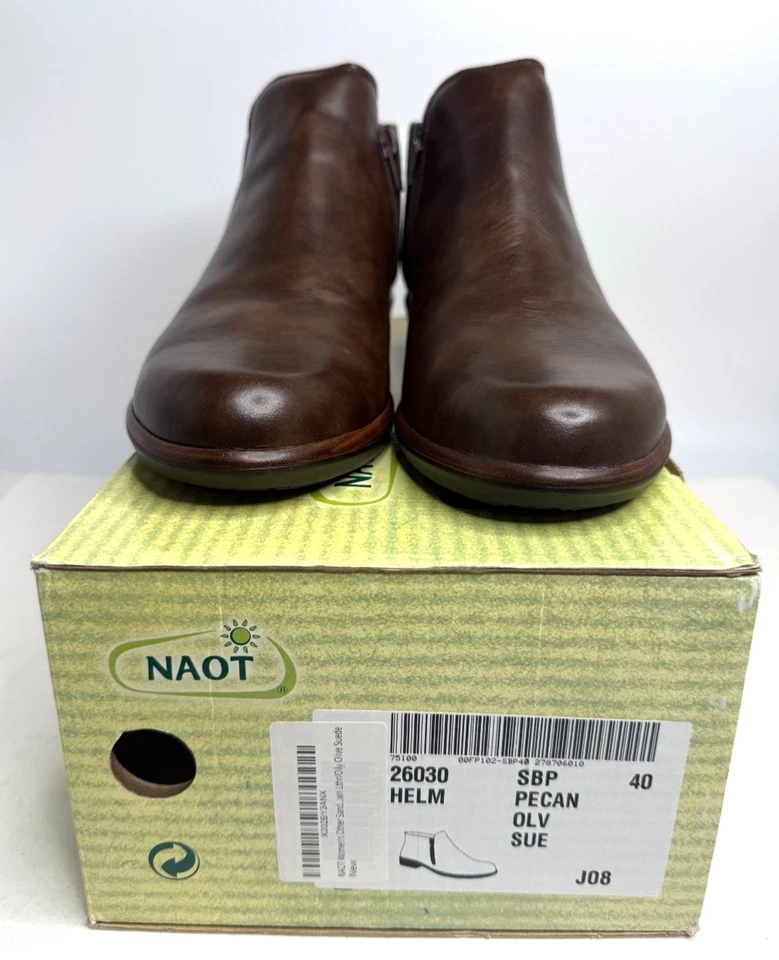 NAOT Calzado Mujer Casco Bota Necana Oliva Gamuza, Talla - 9 M EE. UU. Foto 2 de 4