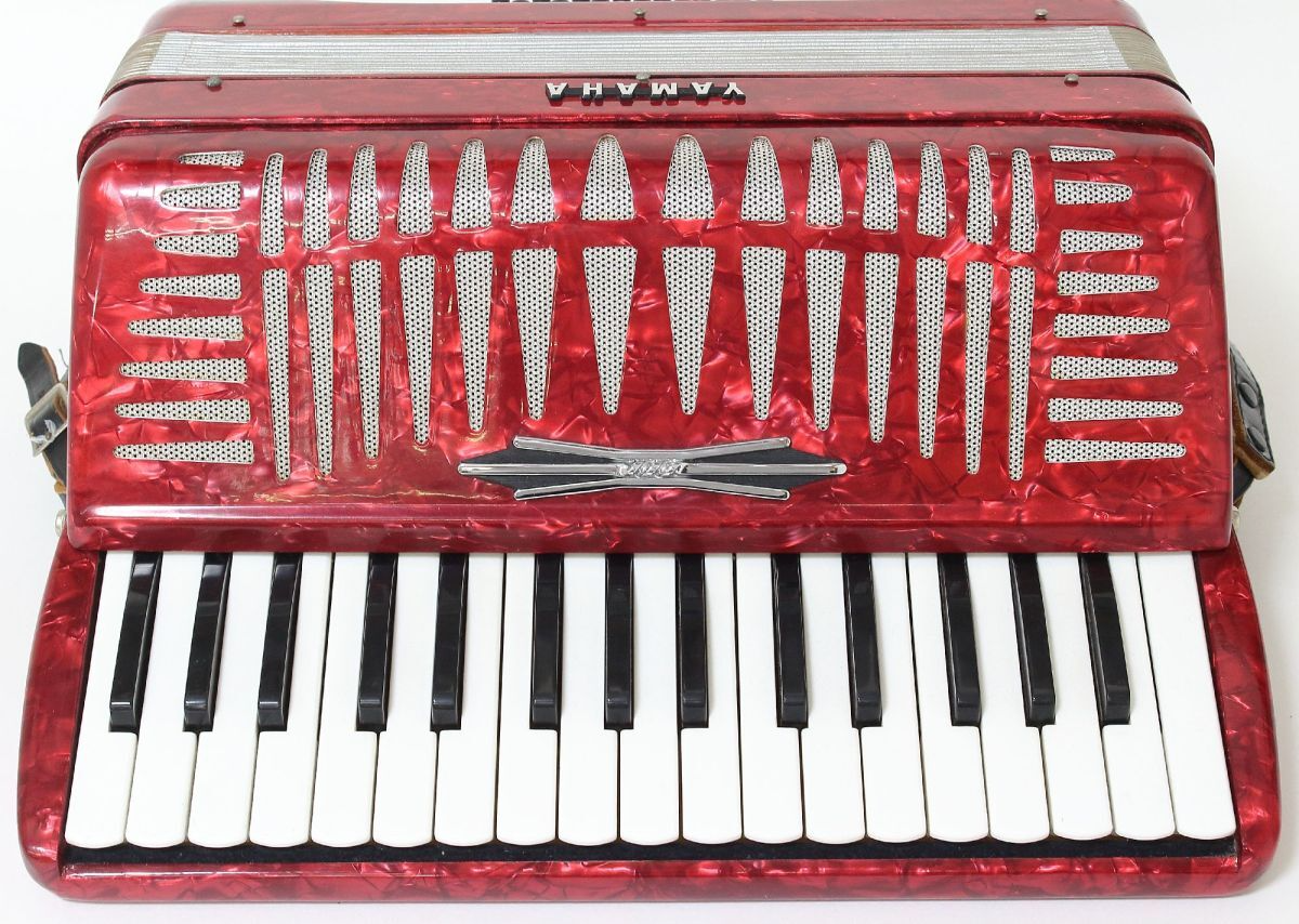 YAMAHAアコーディオン YA-2132鍵盤21ベース YAMAHA Accordion YA-21 Red 32 Keyboard Working Used | eBay