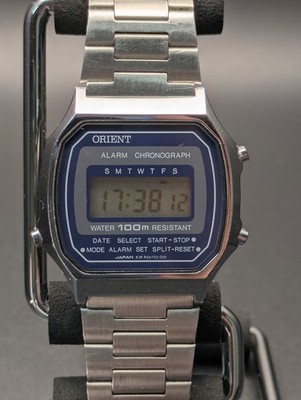 Rare Vintage Good Condition ORIENT R54702-41CA Digital Quartz Armbanduhr