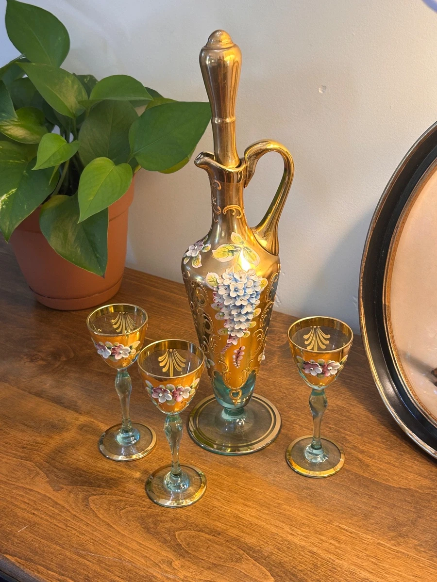 Venetian Glass Decanter In Italian Art Glass for sale | eBay