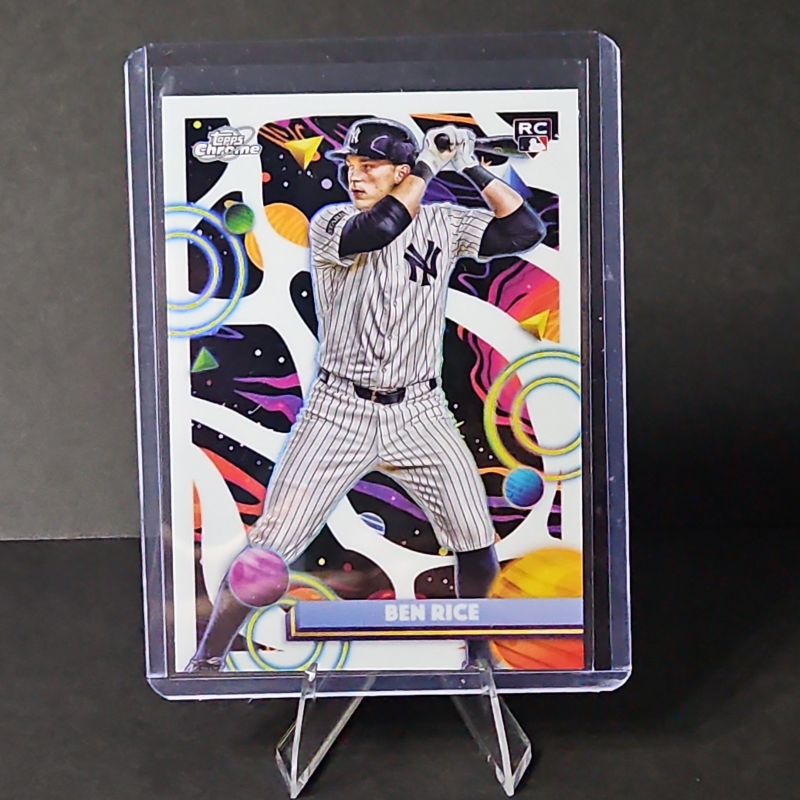 2025 Topps Cosmic Chrome Ben Rice White Hole Refractor RC #174 Yankees