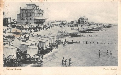AK SUSSEX BOGNOR BADEHÜTTEN um 1906