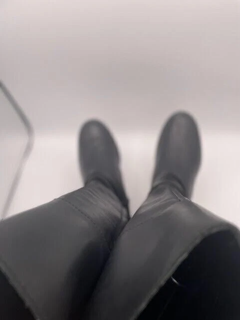 Женские сапоги для верховой езды Lauren Ralph Lauren Savion размер 8,5 черные до колена на молнии кожа - Изображение 4 из 4