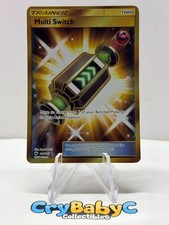 multi switch pokemon card Pokemon Multi Switch 164/147 Burning Shadows Gold Trainer Full Art NM