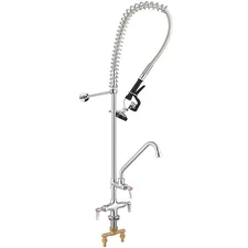 Aquaterior Pre-Rinse Faucet Pull Out Down Sink Commercial Kitchen 12" Add-On