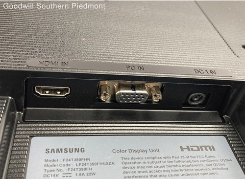 Samsung F24T350FHN 24" 1080p 75Hz VGA HDMI IPS LED Computer Monitor - Tested - 第 6/8 張圖片