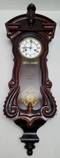 Antique Gustav Becker Serpentine Vienna Wall Clock 8-Day, Time/Strike, Key-wind