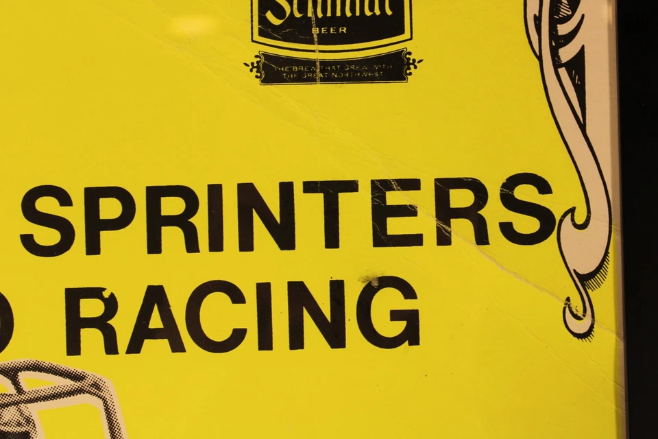 ¡Póster enmarcado Sprint Car Racing 1982 14X22! Letrero de carrera automático St Paul Minnesota Foto 4 de 4