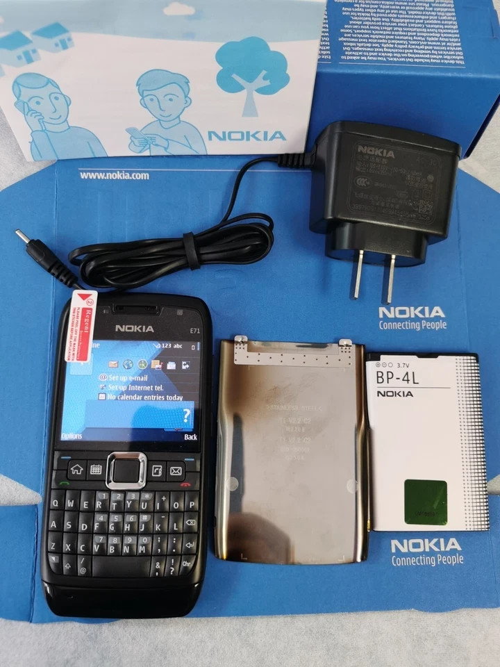 Unlocked Nokia E71 3G GSM QWERTY Keypad Phone Mobile Phone Black Sliver Brown