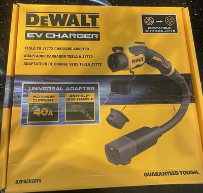 #ad Dewalt to SAE J1772 Charging Adapter Portable 40 Amp 240 Volt New $85.00