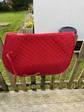 Red Saddle Pad Gallop