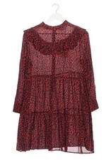 ZARA Abito a maniche lunghe Donna Abito Taglia IT 40 rosso-nero stile casual