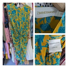ZIMMERMANN Size 2 or 12 / US 8 Silk Print Dress