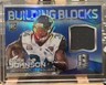 2014 Panini Spectra - Building Blocks Johnson #BB-SJ Blue Prizm 35/49 (MEM, RC)