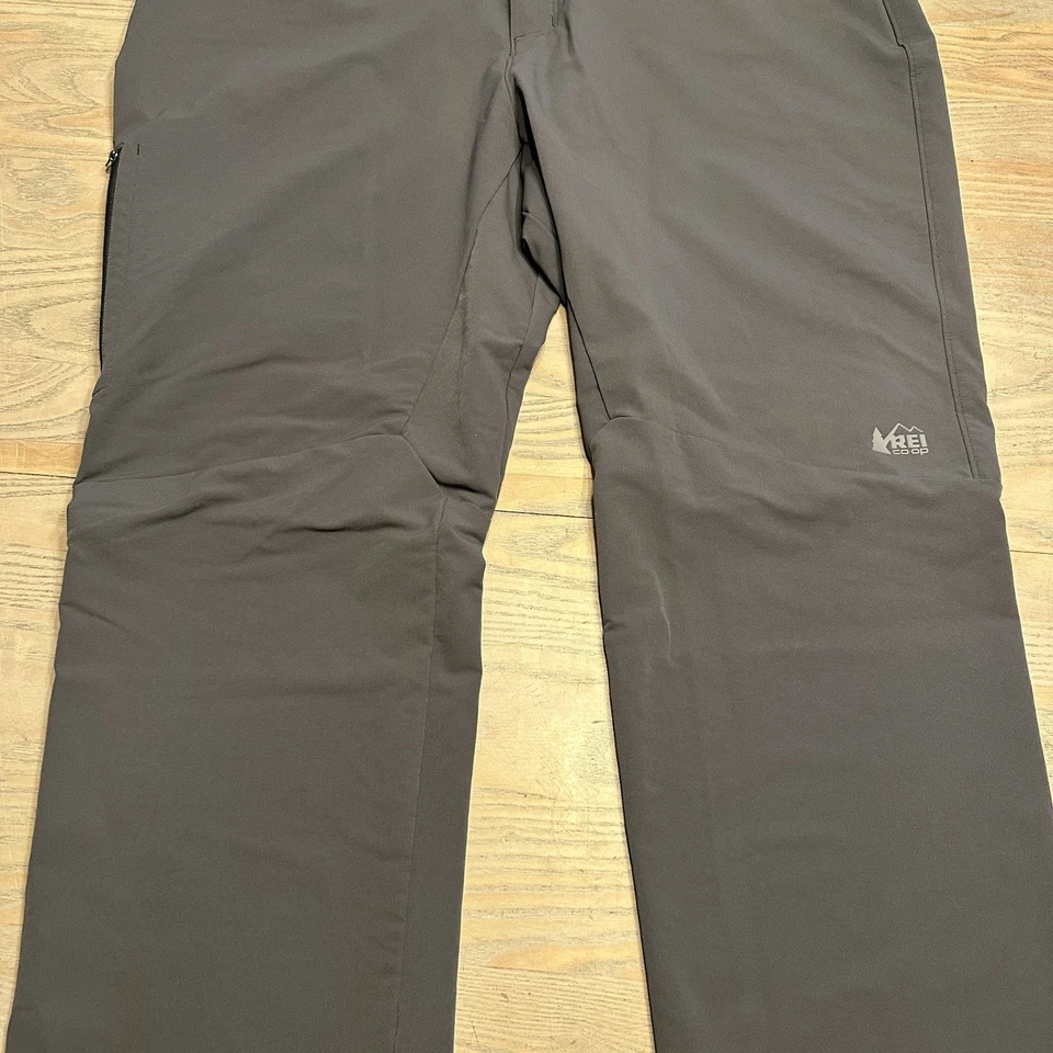 REI Co-op 灰色裤子女式 18W 半合身远足径腰带户外 — 第 4/4 张图片