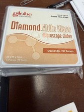 Globe Scientific 1380-30 Diamond White Frosted Microscope Slides Case of 1440